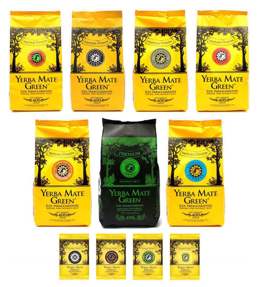 MEGA Zestaw Smakowych YERBA MATE GREEN - razem 3kg