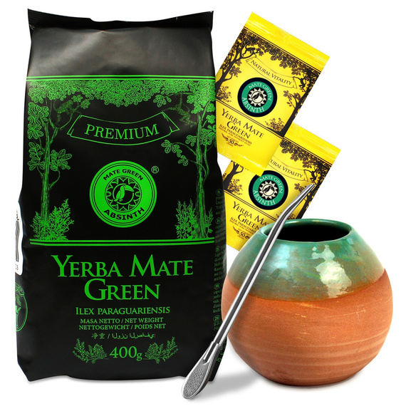 Mate Green Absinth 500g Matero Gliniane Bombilla
