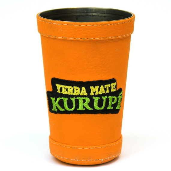 Matero Guampa Kurupi do Yerba Mate Terere ~220 ml - Pomarańczowa