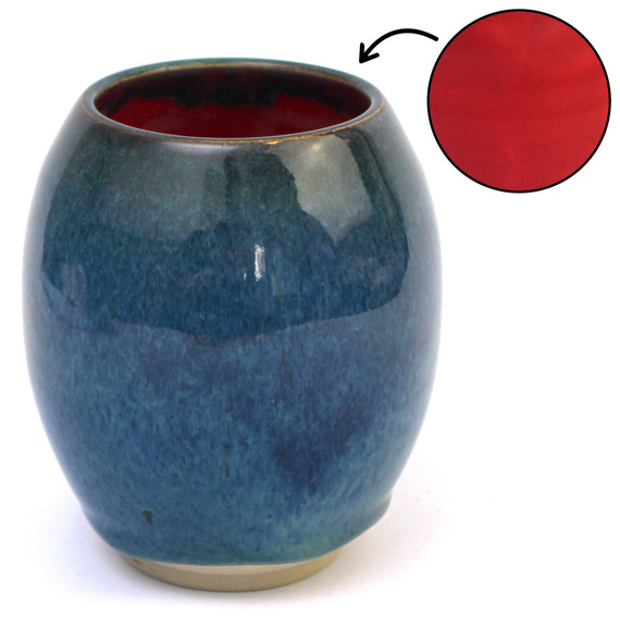 Matero ceramiczne toczone na kole "Cola" ok. 380 - 420 ml