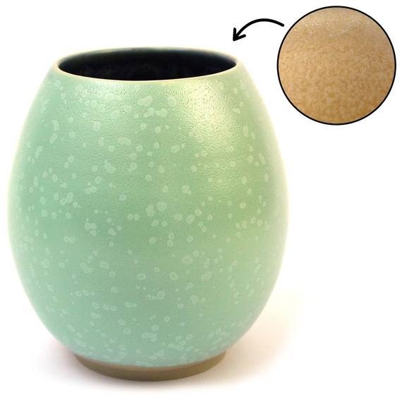 Matero ceramiczne toczone na kole "Cukierek 3" ~ 330 ml