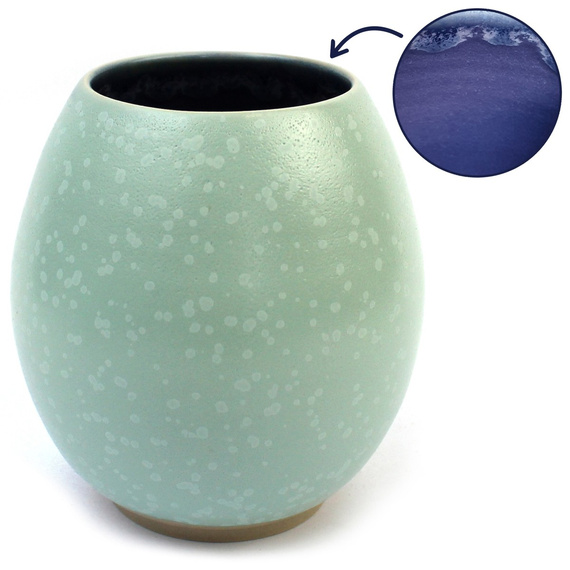 Matero ceramiczne toczone na kole "Cukierek 4" ~ 400 ml