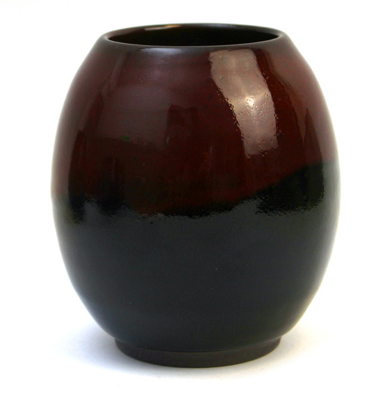 Matero ceramiczne toczone na kole "Czarna Wiśnia" ok. 350 ml