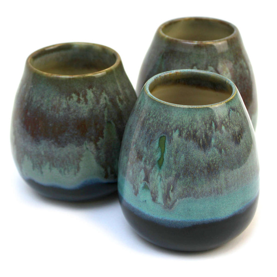 Matero ceramiczne toczone na kole Koralowiec 350 - 400 ml