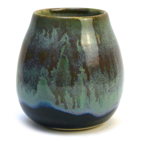 Matero ceramiczne toczone na kole Koralowiec 350 - 400 ml