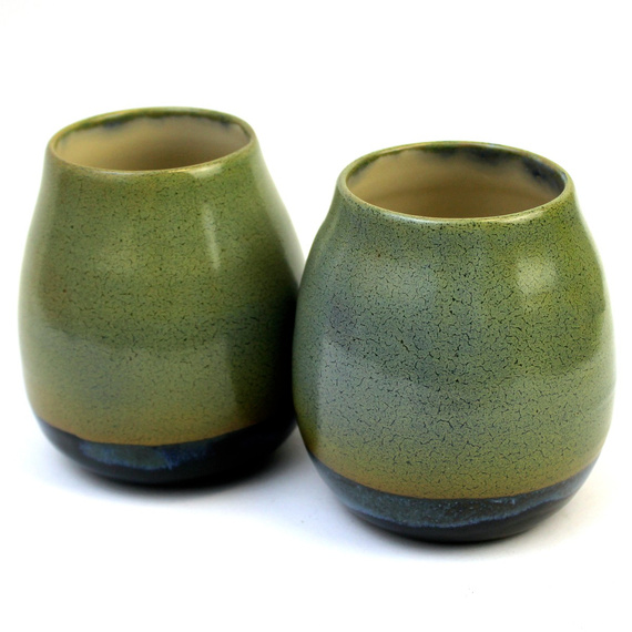 Matero ceramiczne toczone na kole "Matcha" ok 350 ml