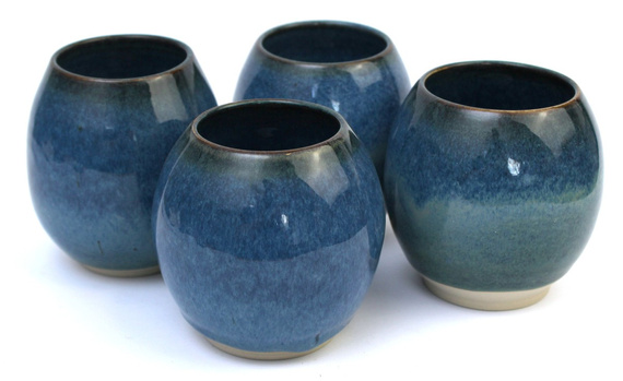 Matero ceramiczne toczone na kole "Miętówka" 300- 400 ml