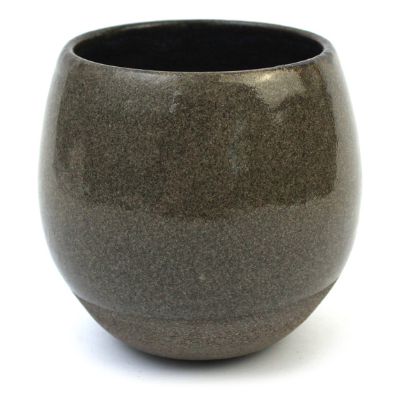 Matero ceramiczne toczone na kole "Pieprz i sól" ok. 280 ml