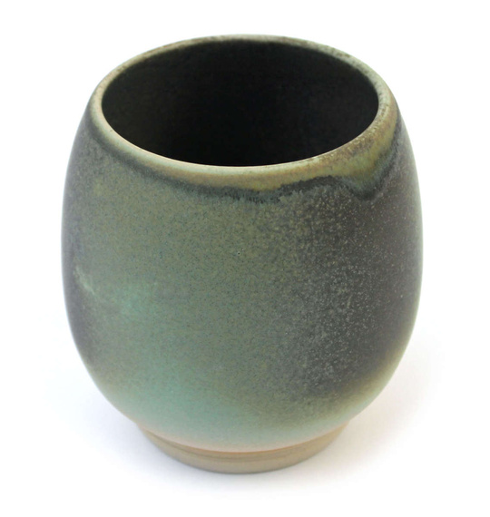 Matero ceramiczne toczone na kole z logo Mate Green ok 260 ml
