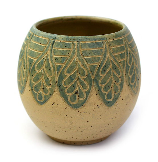 Matero do yerba mate ETNO Hoja ~300 ml