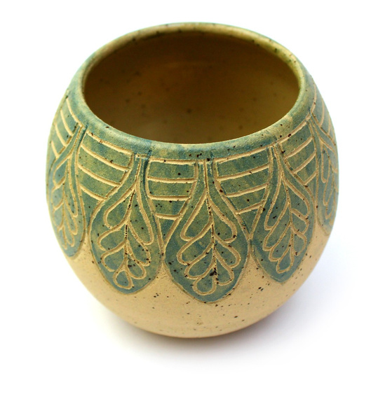 Matero do yerba mate ETNO Hoja ~300 ml