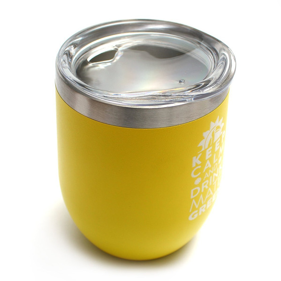 Matero stalowe Termo Moderna Amarillo żółte 350 ml 