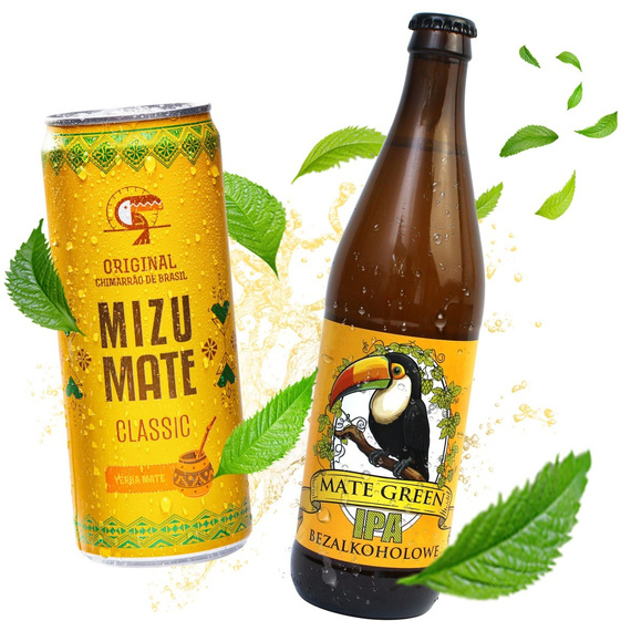 Napój Yerba Mate Vitamizu 330 ml + Piwo IPA Mate Green Mas Energia Guarana 500 ml