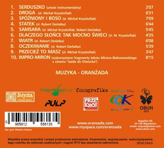 ORANŻADA "Samsara" - trzecia płyta zespołu