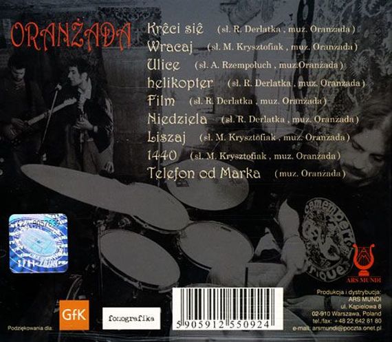ORANŻADA - pierwsza płyta zespołu 2005r CD pudełko