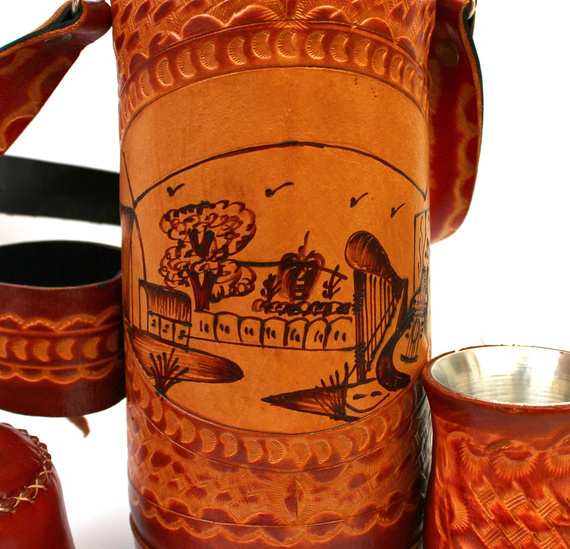Paragwajski Termos do Yerba Mate - rękodzieło Indian Guarani