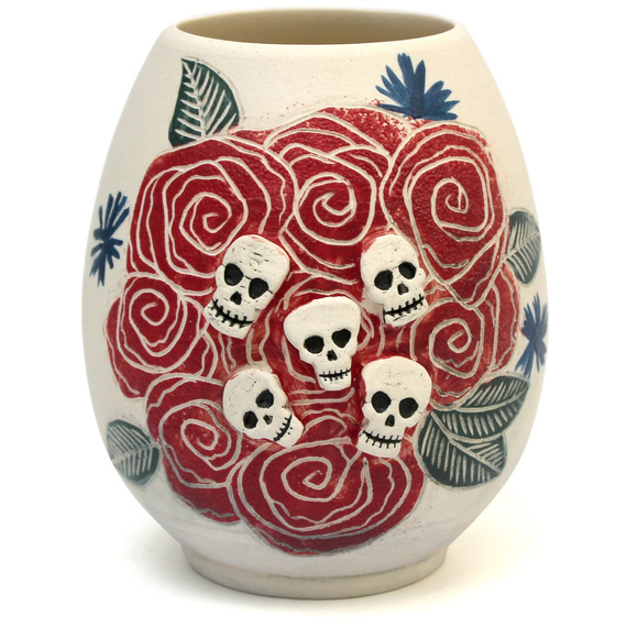 Porcelanowe matero do yerba mate Cinco Calaveras ~ 380ml