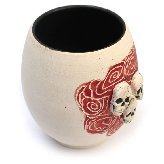 Porcelanowe matero do yerba mate Tres Calaveras ~ 380ml