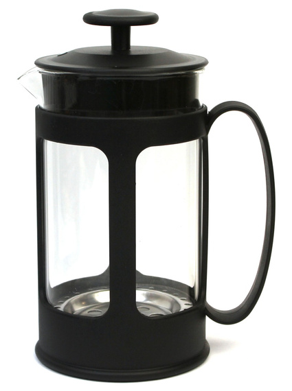 Szklany zaparzacz - dzbanek do herbat, ziół, yerba mate - FRENCH PRESS - 600ml