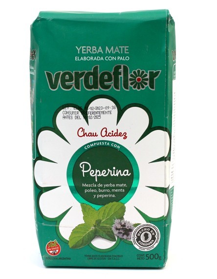 WYPRZEDAŻ Argentyńska Yerba Mate Verdeflor Peperina 500g Mięta i Poleo - uszkodzone opakowanie