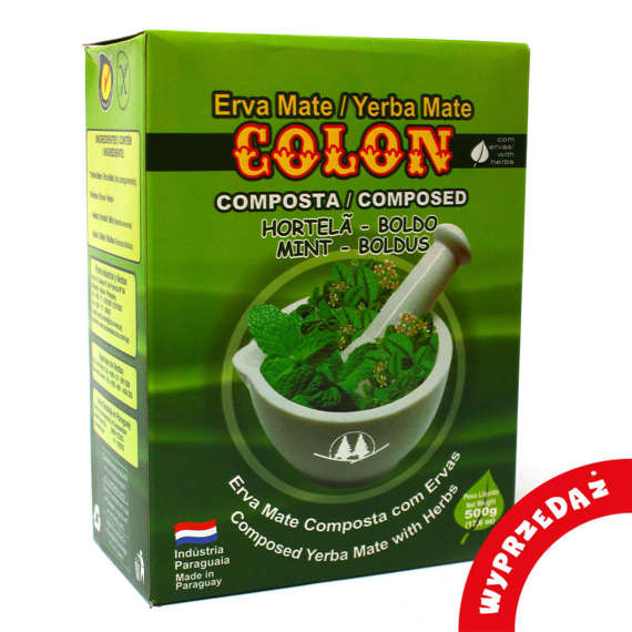 WYPRZEDAŻ Colon Compuesta Menta Boldo 500g  - bliski termin przydatności do spożycia ( koniec lipca)