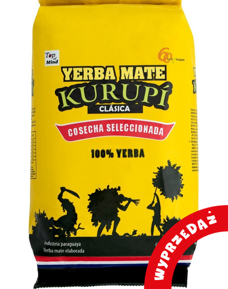 WYPRZEDAŻ Kurupi Clasica Yerba Mate 500g - lekko uszkodzone opakowanie