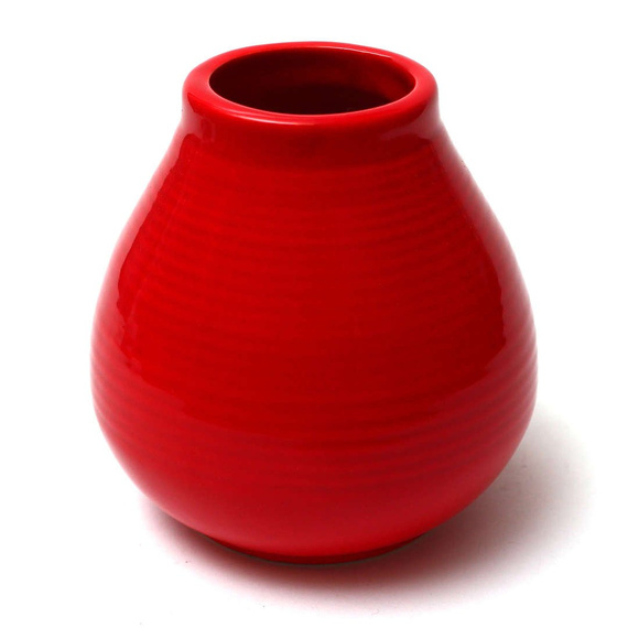 WYPRZEDAŻ -  Naczynie Ceramiczne Pera czerwone ok. 300 ml - delikatnie uszczerbione szkliwo
