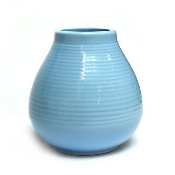 WYPRZEDAŻ Naczynie Ceramiczne Pera niebieskie ok. 300 ml - OBITE (uszkodzone szkliwienie)
