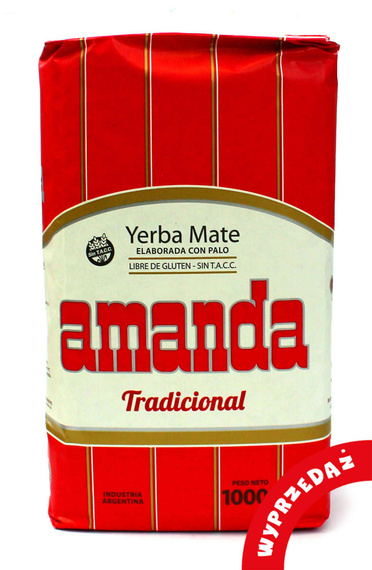 WYPRZEDAŻ - Yerba Mate Amanda Elaborada 1 kg - lekko uszkodzone opakowanie