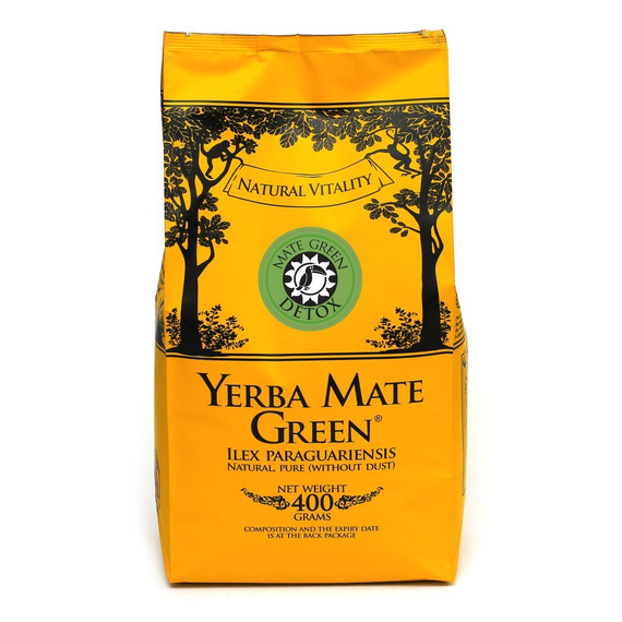WYPRZEDAŻ - Yerba Mate Green DETOX 400 g - lekko uszkodzone opakowanie