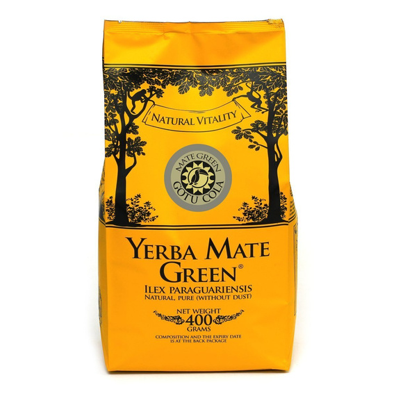 WYPRZEDAŻ Yerba Mate Green GOTU COLA 400 G - bliski termin "najlepiej spożyć przed" - do końca stycznia 2023 
