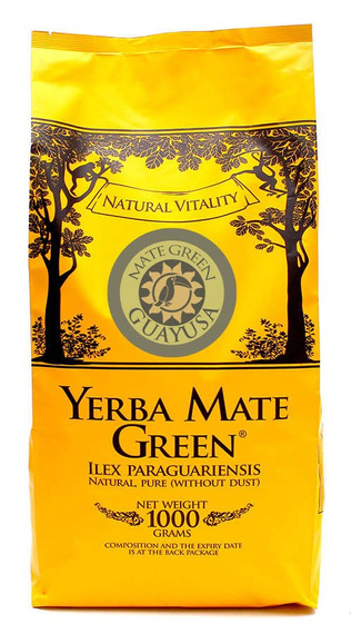 WYPRZEDAŻ Yerba Mate Green GUAYUSA 1 kg - uszkodzone opakowanie 