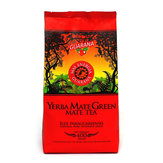 WYPRZEDAŻ Yerba Mate Green MAS ENERGIA GUARANA 400g  uszkodzone opakowanie