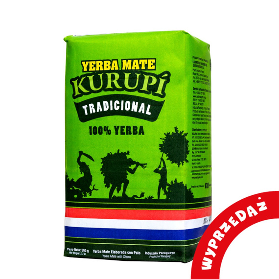 WYPRZEDAŻ Yerba Mate Kurupi Tradicional 500g - lekko uszkodzone opakowanie 