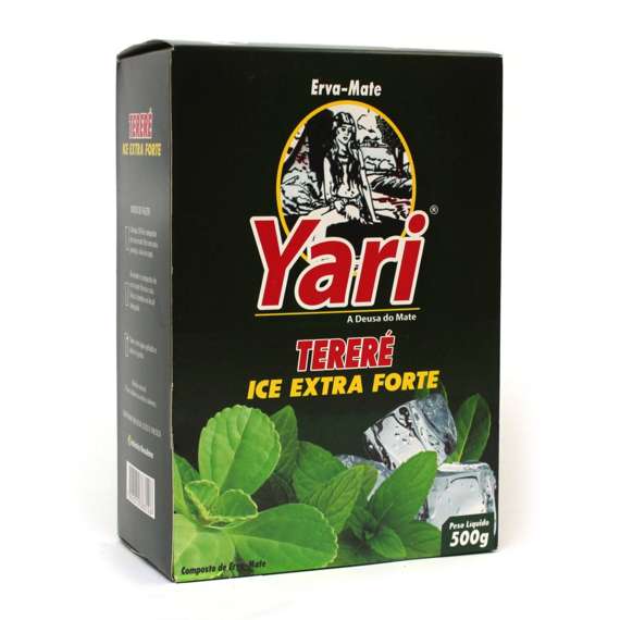 WYPRZEDAŻ Yerba Mate Laranjeiras Yari  Terere - Ice Extra Forte 500 g - pogniecione, lub porwane pudełko