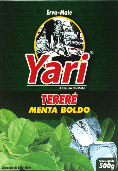 WYPRZEDAŻ - Yerba Mate Laranjeiras Yari  Terere - Menta Boldo 500 g - pogniecione pudełko