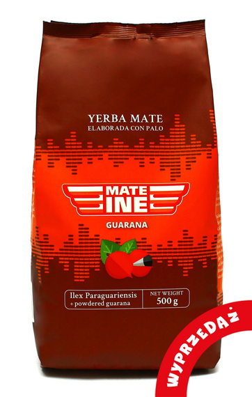 WYPRZEDAŻ Yerba Mate Mateine Guarana 500g - uszkodzone opakowanie