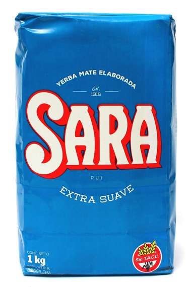 WYPRZEDAŻ Yerba Mate Sara Extra Suave 1kg - uszkodzone opakowanie ( ubyło około 100g )