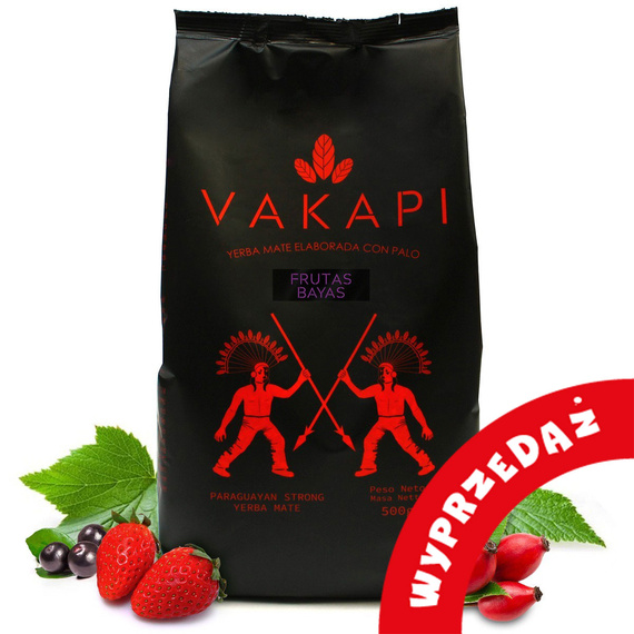WYPRZEDAŻ - Yerba Mate Vakapi Frutas Bayas 500 g - uszkodzone opakowanie