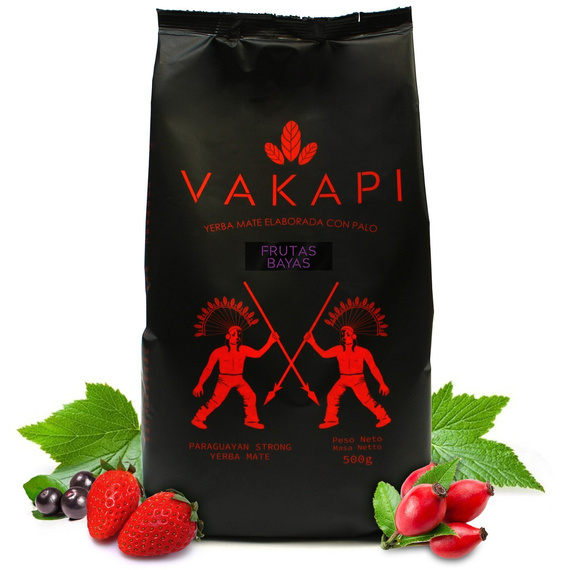 WYPRZEDAŻ - Yerba Mate Vakapi Frutas Bayas 500 g - uszkodzone opakowanie