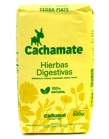 Yerba Mate Cachamate dodatkiem mięty pieprzowej i kolendry