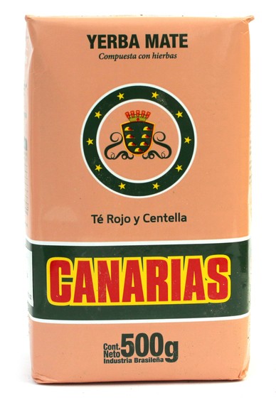 Yerba Mate Canarias Te Rojo y Centella 500g czerwona herbata i gotu cola