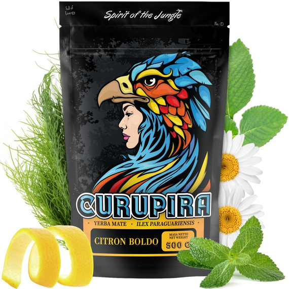 Yerba Mate Curupira Citron Boldo Clear Sky 500g