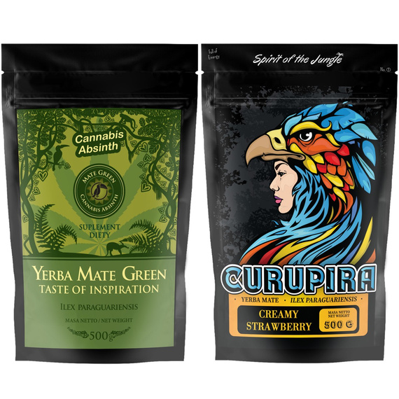 Yerba Mate Green Cannabis Absinth Truskawka 500g