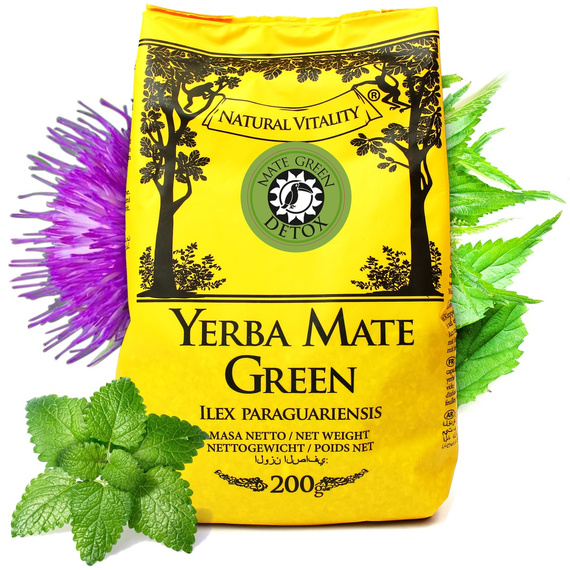 Yerba Mate Green Detox Guampa palo santo Bombilla