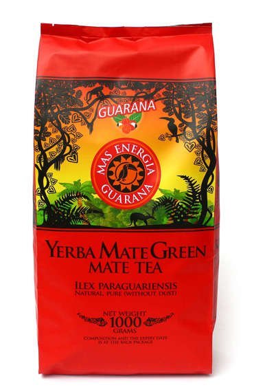 Yerba Mate Green MAS ENERGIA GUARANA 1 kg - uszkodzone opakowanie 
