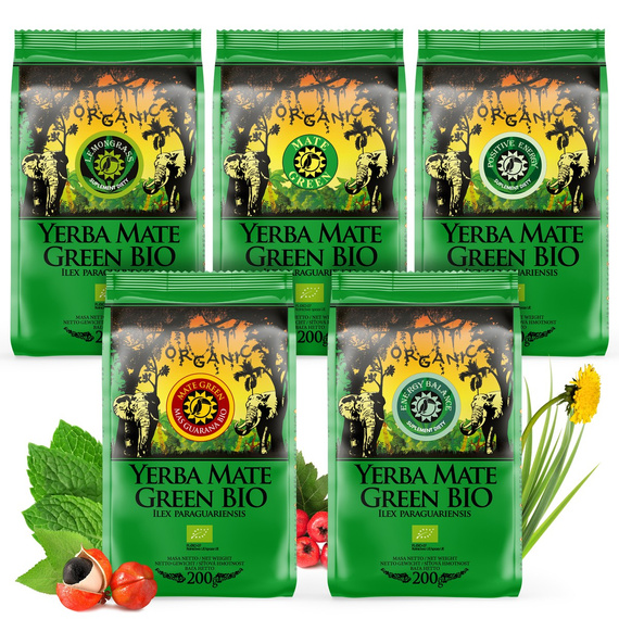 Yerba Mate Green MIX BIO Organic Eko Guarana 1kg 