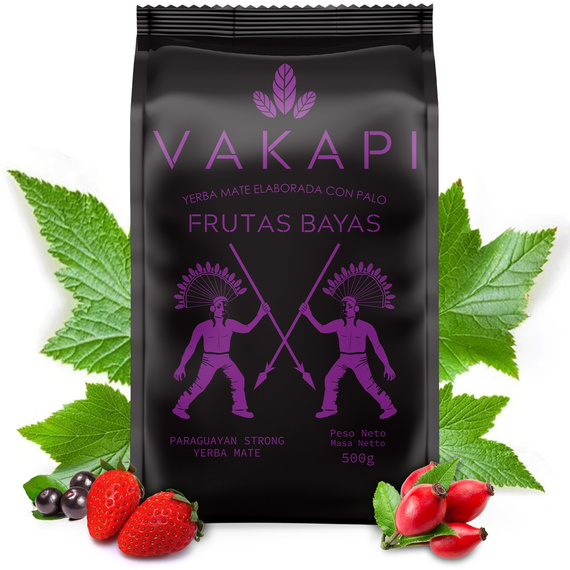 Yerba Mate Vakapi Frutas Bayas mocna, dymna, owocowa