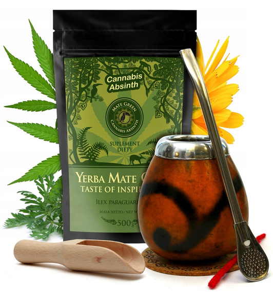 Yerba Tykwa Mate Green Cannabis Absinth 0,5kg 500g