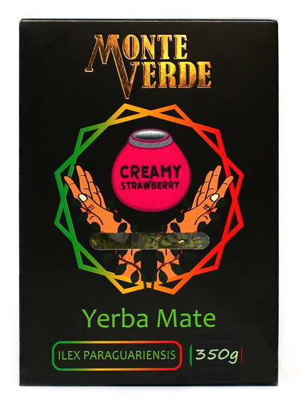 Yerba mate Monte Verde CREAMY STRAWBERRY 350g w pudełku